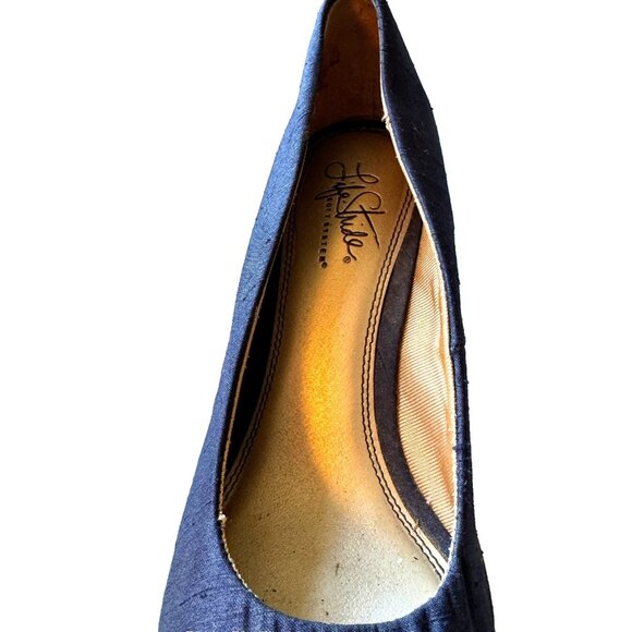 Life Stride Soft System Womens Size 8.5M Navy Tan Espadrilles Wedges NEW NWOB - Picture 7 of 13